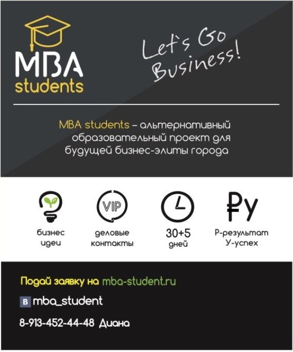 Завершается набор студентов НГУЭУ на программу MBA Students